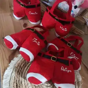 Sac de Friandises Salopette Santa
