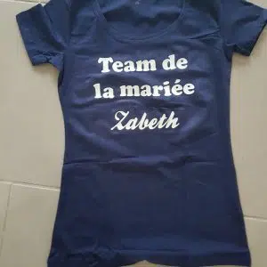 Tee-shirt enterrement vie de jeune fille