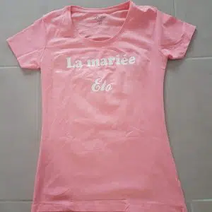 Tee-shirt enterrement vie de jeune fille
