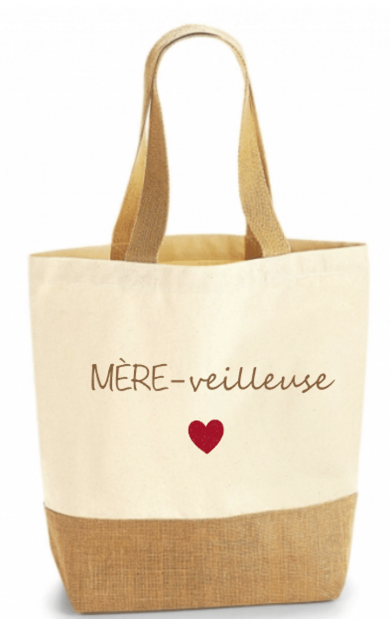 Sac coton & jute personnalisé L'atelier Gravure