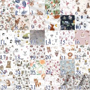 Couverture bébé minky et coton brodée