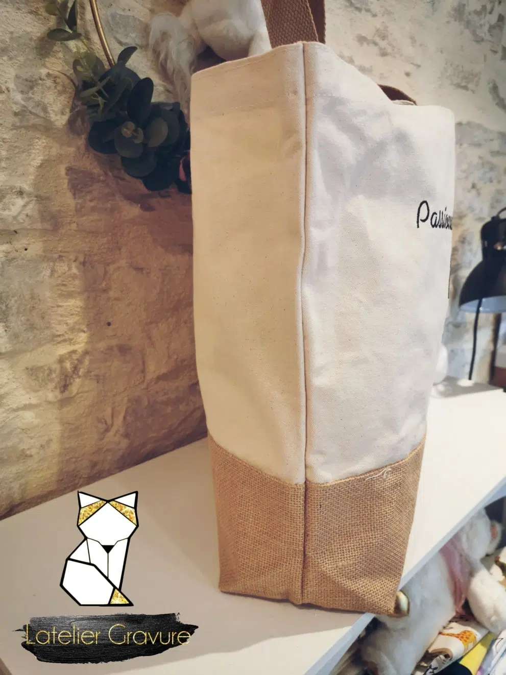 Sac coton & jute personnalisé – Image 5