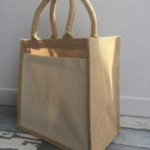 Cabas Coton et toile de jute