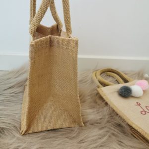 Mini sac Coton et toile de jute à personnaliser