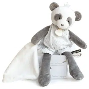 Pantin Panda mouchoir Doudou et compagnie à personnalisé