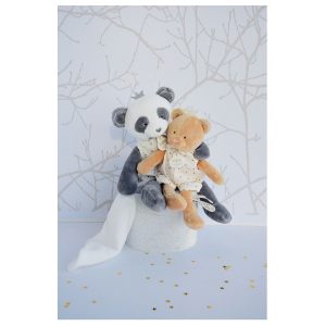 Pantin Panda mouchoir Doudou et compagnie à personnalisé