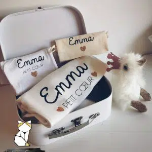 Valise de naissance – Coffret cadeau personnalisé
