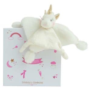 Doudou Lucie la licorne Doudou et compagnie brodée – DC3275