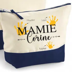 Trousse de toilette en coton à personnaliser