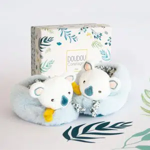 Chausson Hochet Yoca le koala – Doudou & compagnie