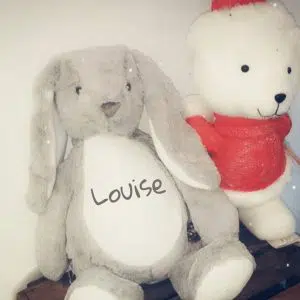 Grande peluche de naissance personnalisée