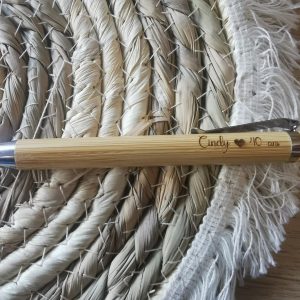 Crayon bille en bambou personnalisé