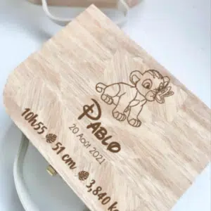 Petite valise souvenir de naissance