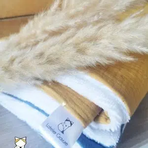 Couverture bébé Gaze de coton & bambou brodée