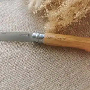 Couteau de poche Opinel Olivier n°06 personnalisé