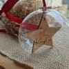 Boule en verre personnalisée ornement étoile – Image 3