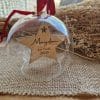 Boule en verre personnalisée ornement étoile – Image 5
