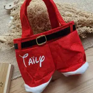Sac de Friandises Salopette Santa