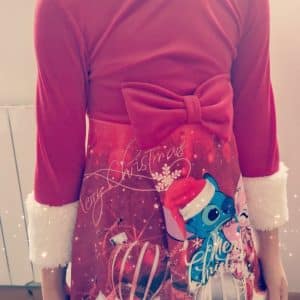 Robe de Noël stitch Bébé