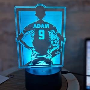 Lampe LED Joueur de Football Personnalisée