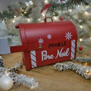 Kit de don « Ma tétine au père Noël » Ornement boite à lettre de noël