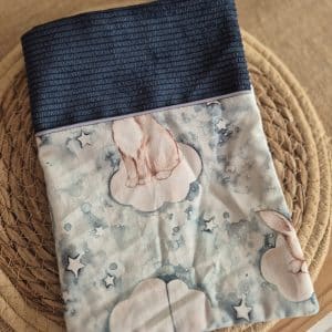 Protège carnet de santé Velours et coton – Personnalisé