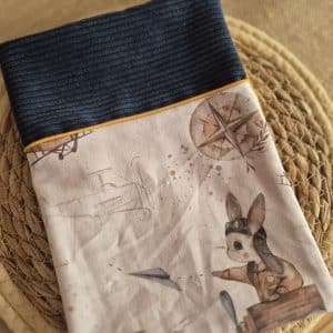 Protège carnet de santé Velours et coton – Personnalisé