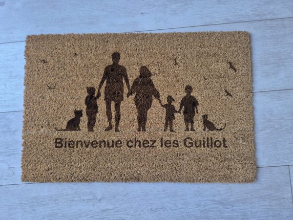 Paillasson fibre de coco personnalisé - Tapis d'entrée Paillasson personnalisé