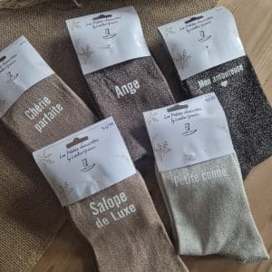 Mes petites chaussettes à paillettes personnalisés