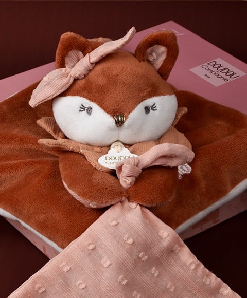 Doudou attache sucette Renard Mina - 20 cm DC4686 – Image 4