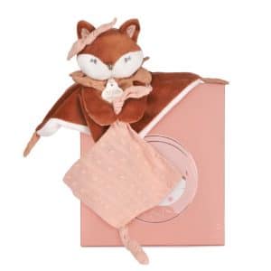 Doudou attache sucette Renard Mina – 20 cm DC4686