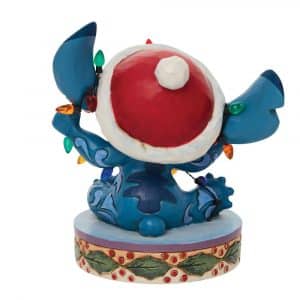 Figurine Stitch Emmêlé Dans La Guirlande De Noël – Disney Traditions