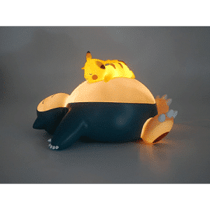 POKEMON – Lampe figurine Ronflex et Pikachu, 25 cm