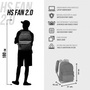 Karactermania Sega-Sonic Blue Lay-Sac à dos HS FAN 2.0, Bleu
