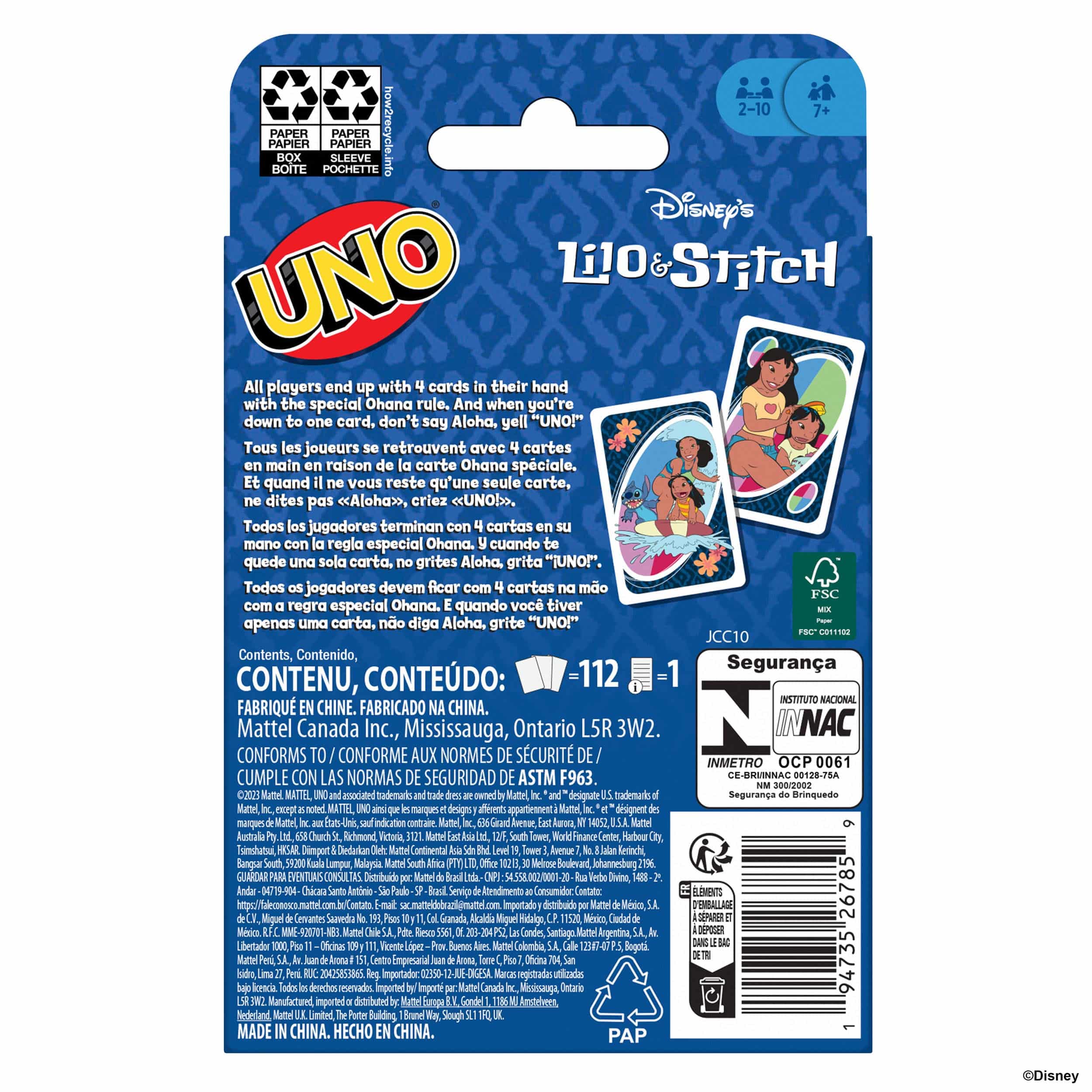 Lilo & Stitch jeu de cartes UNO – Image 5
