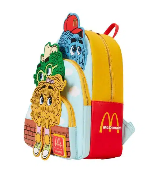McDonalds Loungefly Triple Pocket Fry Guys Mini Backpack – Image 5