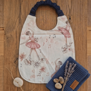 Serviette Eponge avec Elastique pour fille – Serviette de cantine