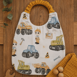Serviette Eponge avec Elastique pour garçon – Serviette de cantine