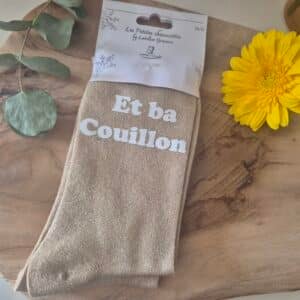 Chaussettes à paillettes, humour assumé