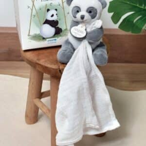 Panda avec Doudou Attache Sucette Unicef personnalisé en broderie – DC3984