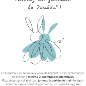 Doudou plat Licorne personnalisé en broderie – 20 cm – les Chouchoux  DC4679