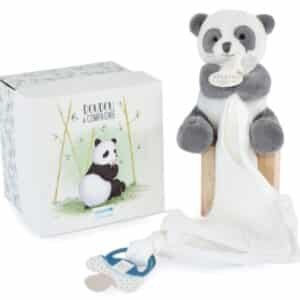 Panda avec Doudou Attache Sucette Unicef personnalisé en broderie – DC3984